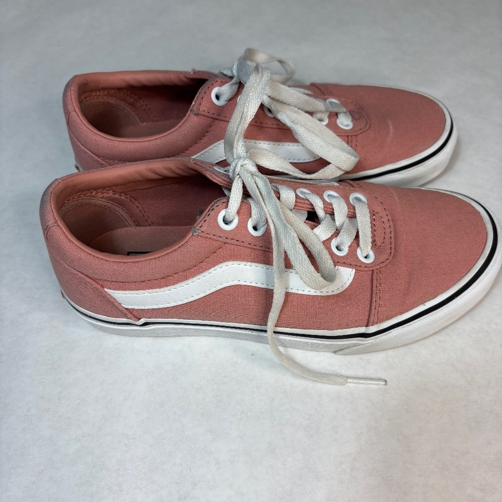 Vans Pink Canvas Sneakers - Size 6 - Picture 3 of 8